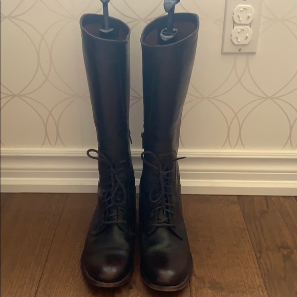 SOLD- ❌RARE- FRYE Melissa riding boots with laces - Picture 2 of 7